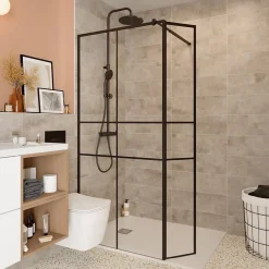 GoodHome Carrelage Mural Effet Béton|Carrelage Mural Pour Pièce À Vivre<Carrelage mural intérieur effet béton gris L.60 x l.20 cm x ép.8,3 mm, Konkrete