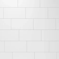 GoodHome Faïence Unie|Faïence Pour Douche<Carrelage mural intérieur blanc mat L.60 x l.30 cm x ép.9 mm, Perouso Crizi