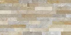 Carrelage mural intérieur effet pierre beige décor quartzite 3D L.60 x l.30 cm x ép.8,2 mm, Quartz 3D- Carrelage Mural Pour Wc|Carrelage Mural Effet Pierre