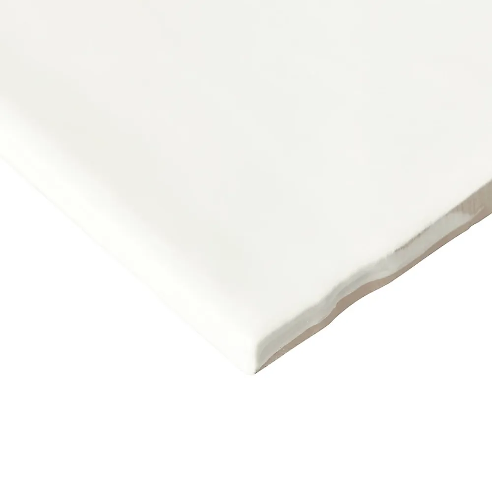 GoodHome Carrelage mural intérieur blanc brillant effet carreaux anciens L.30,1 x l.7,5 cm x ép.8,5 mm, Vernisse- Carrelage Mural Pour Wc|Carrelage Mural Uni
