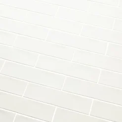 GoodHome Carrelage mural intérieur blanc brillant effet carreaux anciens L.30,1 x l.7,5 cm x ép.8,5 mm, Vernisse- Carrelage Mural Pour Wc|Carrelage Mural Uni