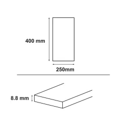 Carrelage mural intérieur effet béton ivoire L.40 x l.25 cm x ép.8,8 mm, Cimenti- Carrelage Mural Pour Douche|Carrelage Mural Pour Wc