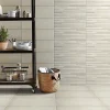 GoodHome Carrelage mural intérieur ivoire effet béton L.60 x l.20 cm x ép.8,3 mm, Konkrete- Carrelage Mural Pour Douche|Carrelage Mural Pour Cuisine