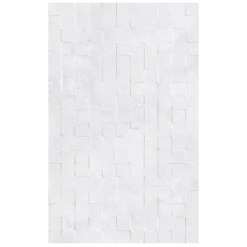 Carrelage mural intérieur décor petits carreaux effet marbre blanc L.40 x l.25 cm x ép.8,3 mm, Ideal Marble- Carrelage Mural Effet Marbre