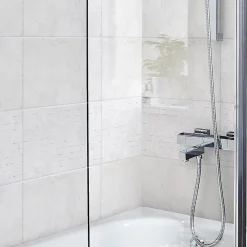 Carrelage mural intérieur décor petits carreaux effet marbre blanc L.40 x l.25 cm x ép.8,3 mm, Ideal Marble- Carrelage Mural Effet Marbre