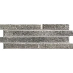 Lux Mosaic Carrelage Mural Effet Pierre|Carrelage Mural Pour Cuisine<Carrelage Mural Intérieur/Extérieur Grès cérame Premium 15x45 cm Amsterdam Charcoal Rectangulaire Effet Brique