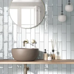 Lux Mosaic Faïence Pour Salle De Bains|Faïence Pour Cuisine<Carrelage mural intérieur/exterieur. Grès cérame Zellige White 7x28cm