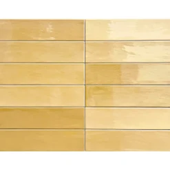 Lux Mosaic Carrelage mural intérieur/exterieur. Grès cérame Zellige Ochre 7x28cm- Faïence Pour Pièce À Vivre|Faïence Pour Douche