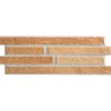 Lux Mosaic Carrelage Mural Intérieur/Extérieur Grès cérame Premium 15x45 cm Amsterdam Ocre Rectangulaire Effet Brique- Carrelage Mural Effet Pierre|Carrelage Mural Pour Wc