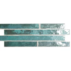 Lux Mosaic Carrelage Mural Effet Pierre<Carrelage Mural Intérieur/Extérieur Grès cérame Premium 15x45 cm Harlem Midnight Rectangulaire Effet Brique Émailée