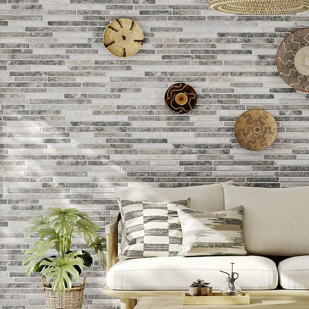 Lux Mosaic Carrelage Mural Effet Pierre|Carrelage Mural Pour Cuisine<Carrelage Mural Intérieur/Extérieur Grès cérame Premium 15x45 cm Amsterdam Vintage Rectangulaire Effet Brique