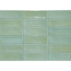 Lux Mosaic Carrelage Mural Mini Metro 5x15cm Premium. Beret Moss Brillant- Carrelage Mural Effet Béton|Carrelage Mural Pour Pièce À Vivre