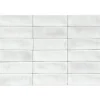Lux Mosaic Carrelage Mural Mini Metro 5x15cm Premium. Beret White Matt- Carrelage Mural Effet Béton