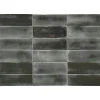 Lux Mosaic Carrelage Mural Mini Metro 5x15cm Premium. Beret Coal Brillant- Carrelage Mural Effet Béton