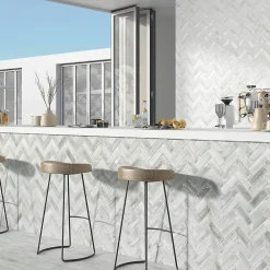 Lux Mosaic Carrelage Mural Effet Béton<Carrelage Mural Mini Metro 5x15cm Premium. Beret Silver Matt