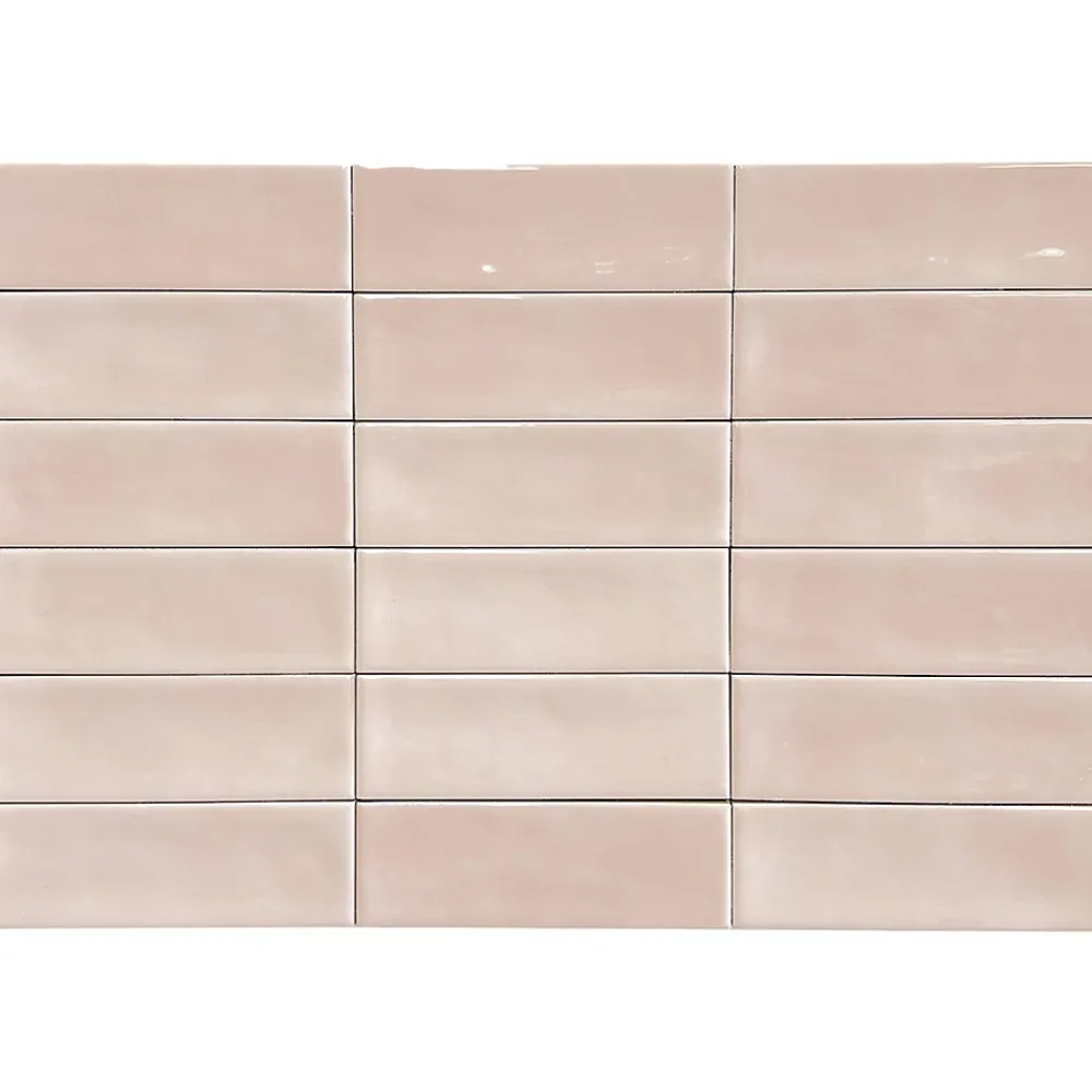 Lux Mosaic Carrelage Mural Mini Metro 5x15cm Premium. Beret Rose Brillant- Carrelage Mural Effet Béton|Carrelage Mural Pour Cuisine