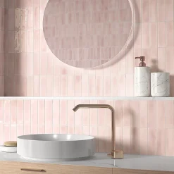 Lux Mosaic Carrelage Mural Effet Béton<Carrelage Mural Mini Metro 5x15cm Premium. Beret Rosé Matt