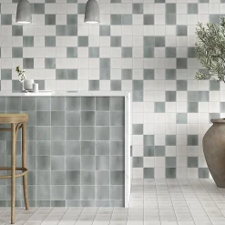 Lux Mosaic Carrelage Mural Premium Beret Steel Série 12x12cm- Carrelage Mural Effet Béton