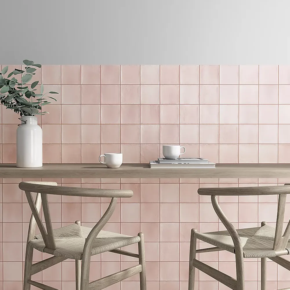 Lux Mosaic Carrelage Mural Effet Béton|Carrelage Mural Pour Cuisine<Carrelage Mural Premium Beret Rose Série 12x12cm