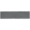 GoodHome Carrelage mural Vernisse 30,1 x 7,5 cm gris foncé- Carrelage Mural Uni
