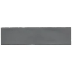 GoodHome Carrelage mural Vernisse 30,1 x 7,5 cm gris foncé- Carrelage Mural Uni