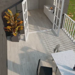 Allocarrelage Carrelage Sol Effet Bois<Carrelage Parquet Antidérapant 20x90 Feel Blanc Extérieur - Paquet de 1,10 m2
