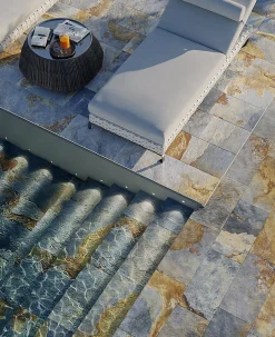 Allocarrelage Carrelage Extérieur Et Terrasse<Carrelage Pierre de Bali 30x60 Thai Subak Azur R11 -