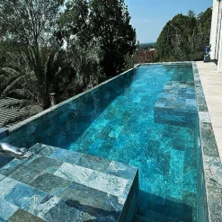 Concept Mosaïque Carrelage Extérieur Et Terrasse<Carrelage Piscine BALI BLUE 30x60 cm EFFET PIERRE DE BALI