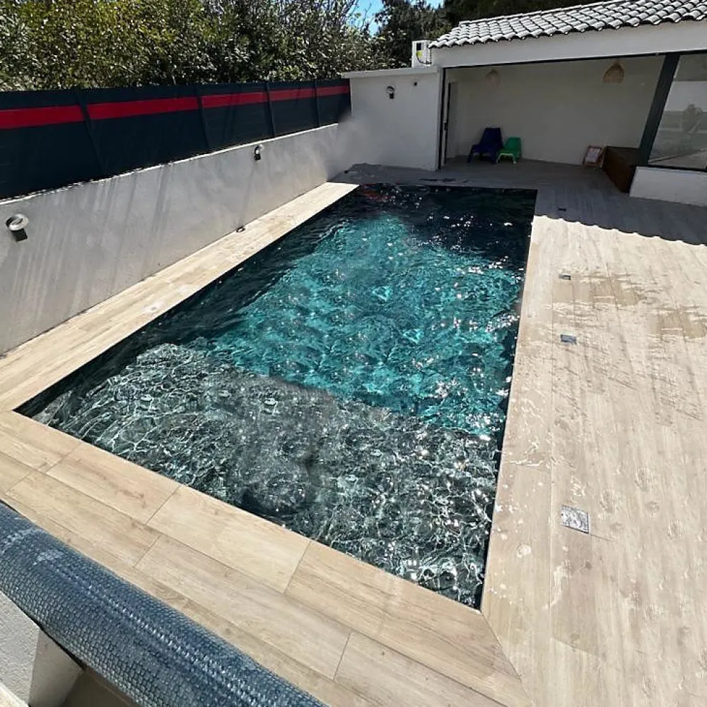 Concept Mosaïque Carrelage Extérieur Et Terrasse<Carrelage Piscine BALI NIGHT 45x65 cm effet pierre