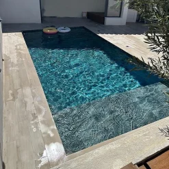 Concept Mosaïque Carrelage Extérieur Et Terrasse<Carrelage Piscine BALI NIGHT 45x65 cm effet pierre