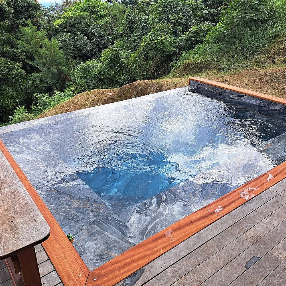 Concept Mosaïque Carrelage Extérieur Et Terrasse<Carrelage Piscine BALI NIGHT 45x65 cm effet pierre