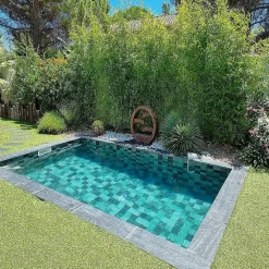 Concept Mosaïque Carrelage Extérieur Et Terrasse<Carrelage Piscine GREEN PARADISE 15x15 cm imitation pierre de bali