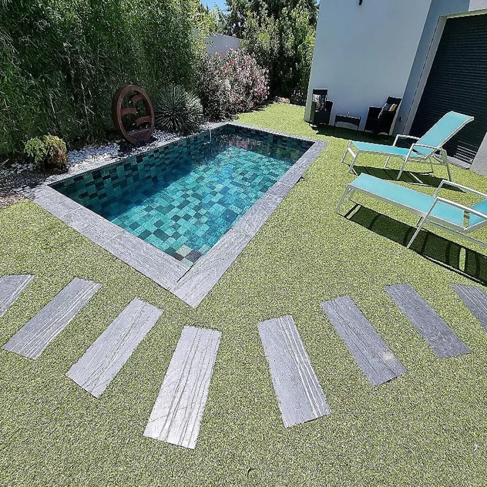 Concept Mosaïque Carrelage Extérieur Et Terrasse<Carrelage Piscine GREEN PARADISE 15x15 cm imitation pierre de bali