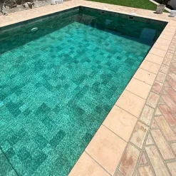 Concept Mosaïque Carrelage Piscine piscine BALI GREEN 30x60 cm imitation pierre de bali- Carrelage Extérieur Et Terrasse