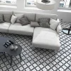 Lux Mosaic Carrelage premium effect ciment mat Fleur 20x20 cm- Carrelage Sol Effet Carreaux De Ciment|Carrelage Sol Pour Cuisine