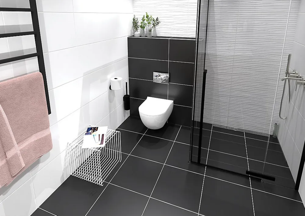 Ilcom Carrelage Mural Uni|Carrelage Mural Pour Pièce À Vivre<Carrelage rectifié pour mur à usage intérieur 30 cm x 60 cm bicottura - Super White Matt - Sp. 9mm