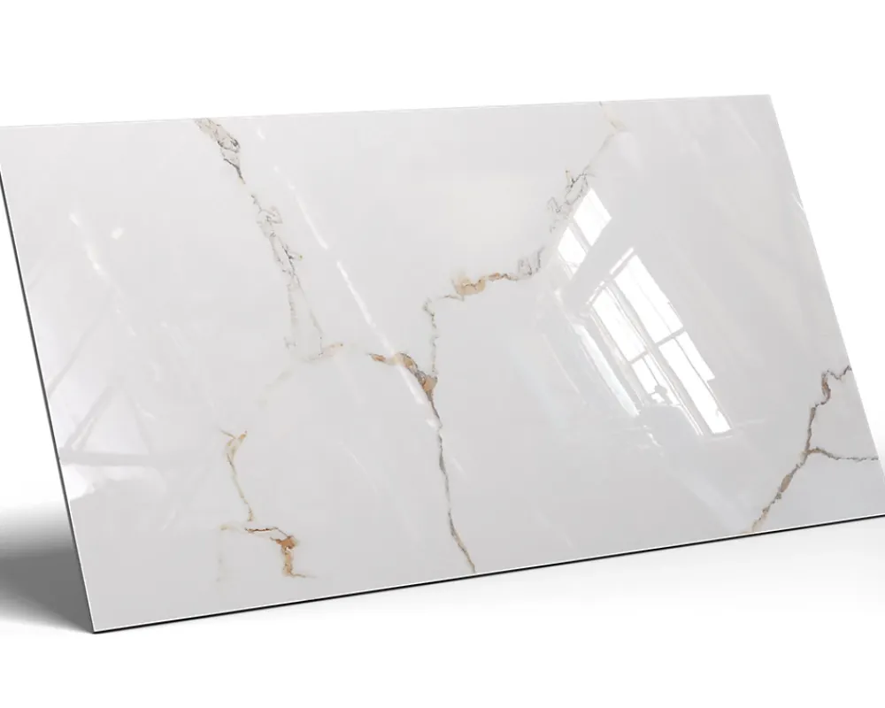 Ilcom Carrelage Sol Pour Pièce À Vivre|Carrelage Sol Effet Marbre<Carrelage rectifié pour sol ou mur intérieur ou extérieur 60 cm x 120 cm - Torrence white