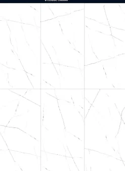 Ilcom Carrelage rectifié pour sol ou mur intérieur ou extérieur 60 cm x 120 cm - Classic Carrara White- Carrelage Sol Pour Pièce À Vivre|Carrelage Sol Pour Salle De Bains