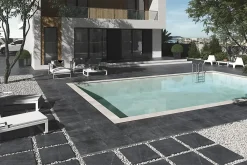 Vitacer Carrelage Extérieur Et Terrasse<Carrelage Slaterock Noir - ADZ 120 x 60cm ( vendu par boite de 1,44 m² )