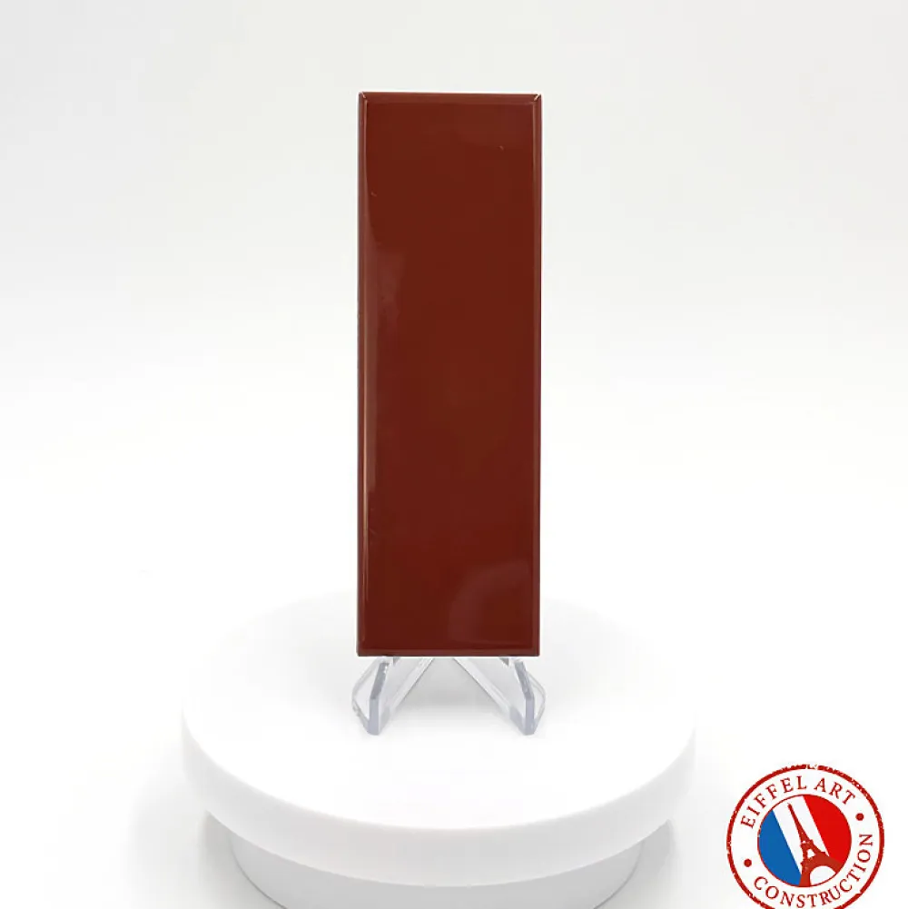 Aelle Carrelage Carrelage Sol Uni|Carrelage Sol Pour Wc<Carrelage sol / mur briquette rectangulaire uni rouge brillant 5X15 cm FÄRGBLOCK LUCIDO CANNELLA FGB110L