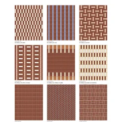 Aelle Carrelage Carrelage Sol Uni|Carrelage Sol Pour Wc<Carrelage sol / mur briquette rectangulaire uni rouge brillant 5X15 cm FÄRGBLOCK LUCIDO CANNELLA FGB110L