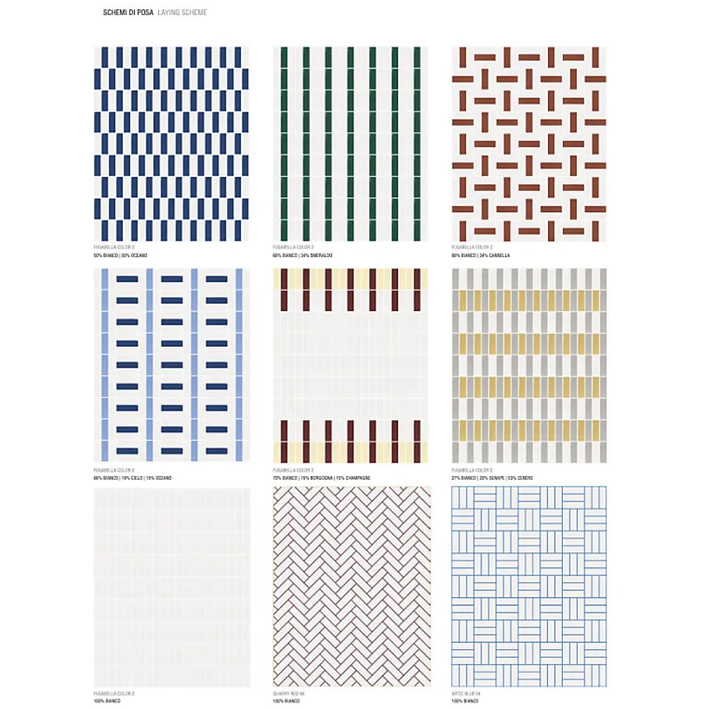 Aelle Carrelage Carrelage Sol Uni<Carrelage sol / mur briquette rectangulaire uni blanc mate 5X15 cm FÄRGBLOCK MATT BIANCO FGB114M