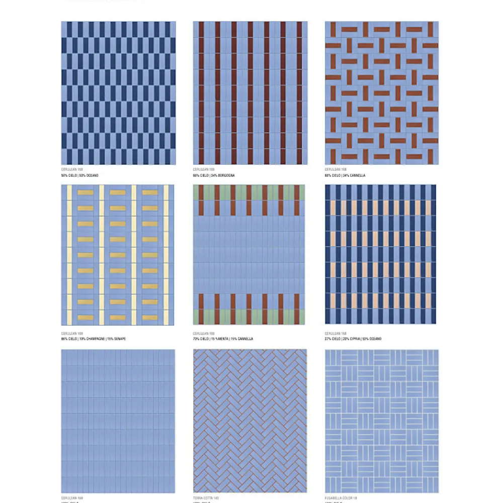 Aelle Carrelage Carrelage Sol Uni<Carrelage sol / mur briquette rectangulaire uni bleu mate 5X15 cm FÄRGBLOCK MATT CIELO FGB117M