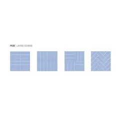 Aelle Carrelage Carrelage Sol Uni<Carrelage sol / mur briquette rectangulaire uni bleu mate 5X15 cm FÄRGBLOCK MATT CIELO FGB117M