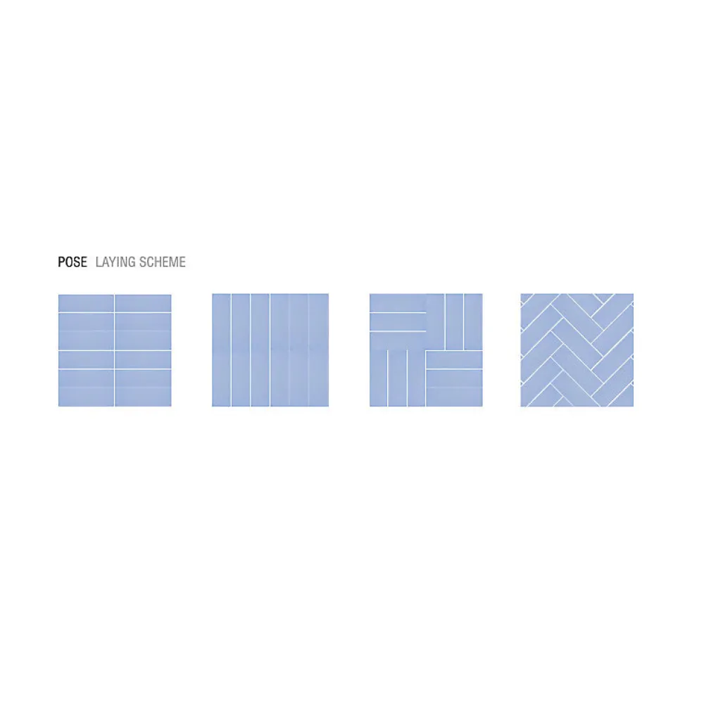 Aelle Carrelage Carrelage Sol Uni<Carrelage sol / mur briquette rectangulaire uni bleu mate 5X15 cm FÄRGBLOCK MATT CIELO FGB117M