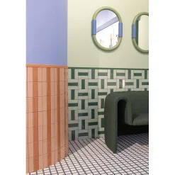 Aelle Carrelage Carrelage sol / mur briquette rectangulaire uni orange mate 5X15 cm FÄRGBLOCK MATT ARANCIO FGB122M- Carrelage Sol Uni