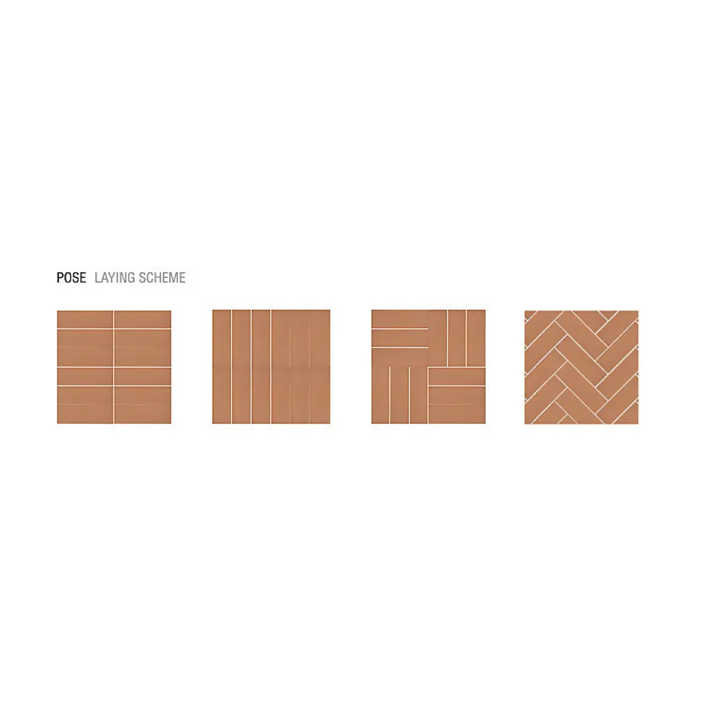 Aelle Carrelage Carrelage sol / mur briquette rectangulaire uni orange mate 5X15 cm FÄRGBLOCK MATT ARANCIO FGB122M- Carrelage Sol Uni