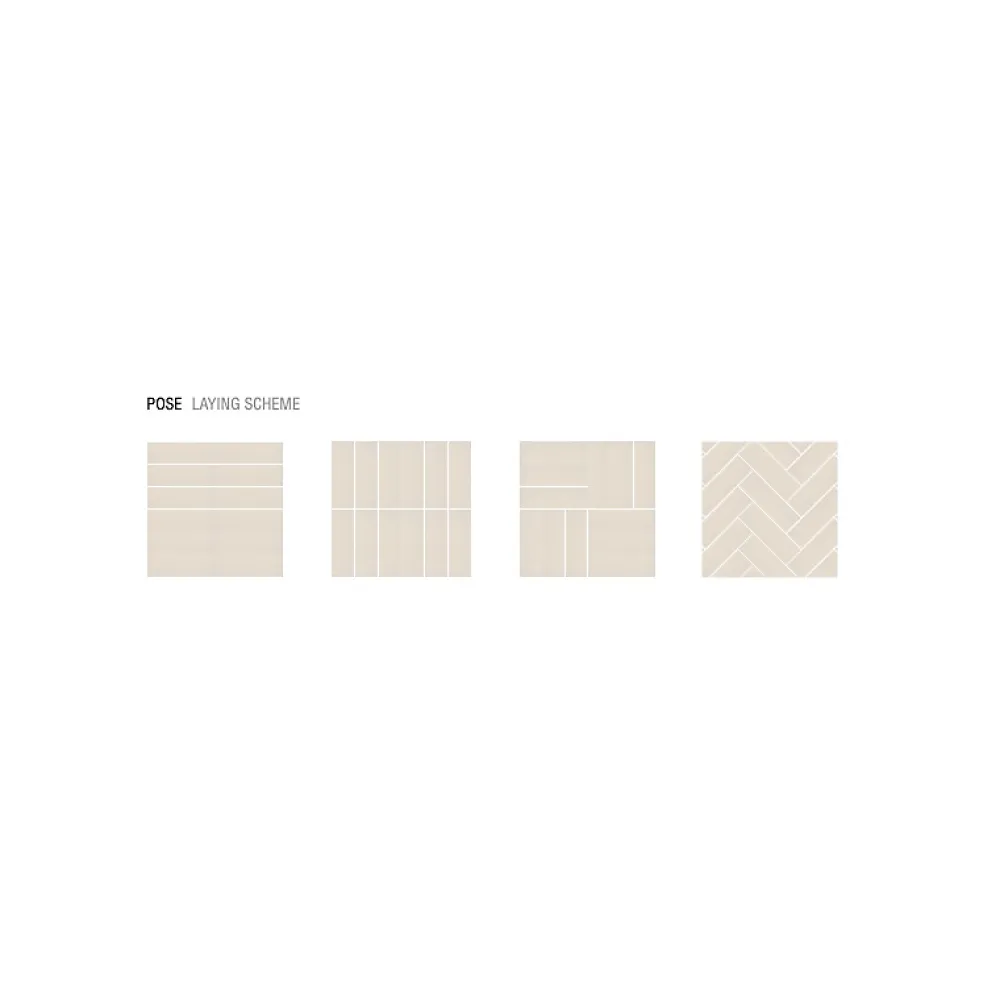 Aelle Carrelage Carrelage Sol Pour Wc|Carrelage Sol Pour Salle De Bains<Carrelage sol / mur briquette rectangulaire uni beige sable mate 5X15 cm FÄRGBLOCK MATT SABIA FGB115M