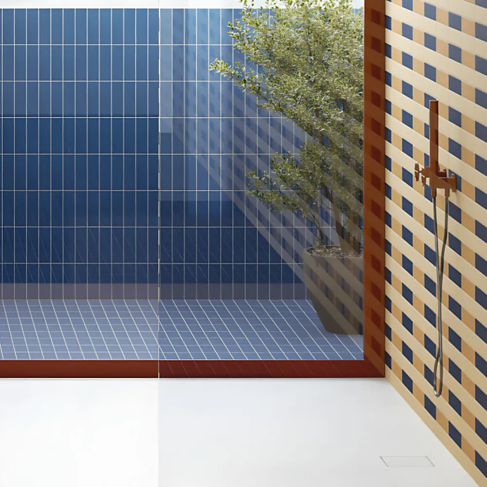 Aelle Carrelage Carrelage sol / mur briquette rectangulaire uni bleu foncé mate 5X15 cm FÄRGBLOCK MATT OCEANO FGB118M- Carrelage Sol Uni|Carrelage Sol Pour Salle De Bains