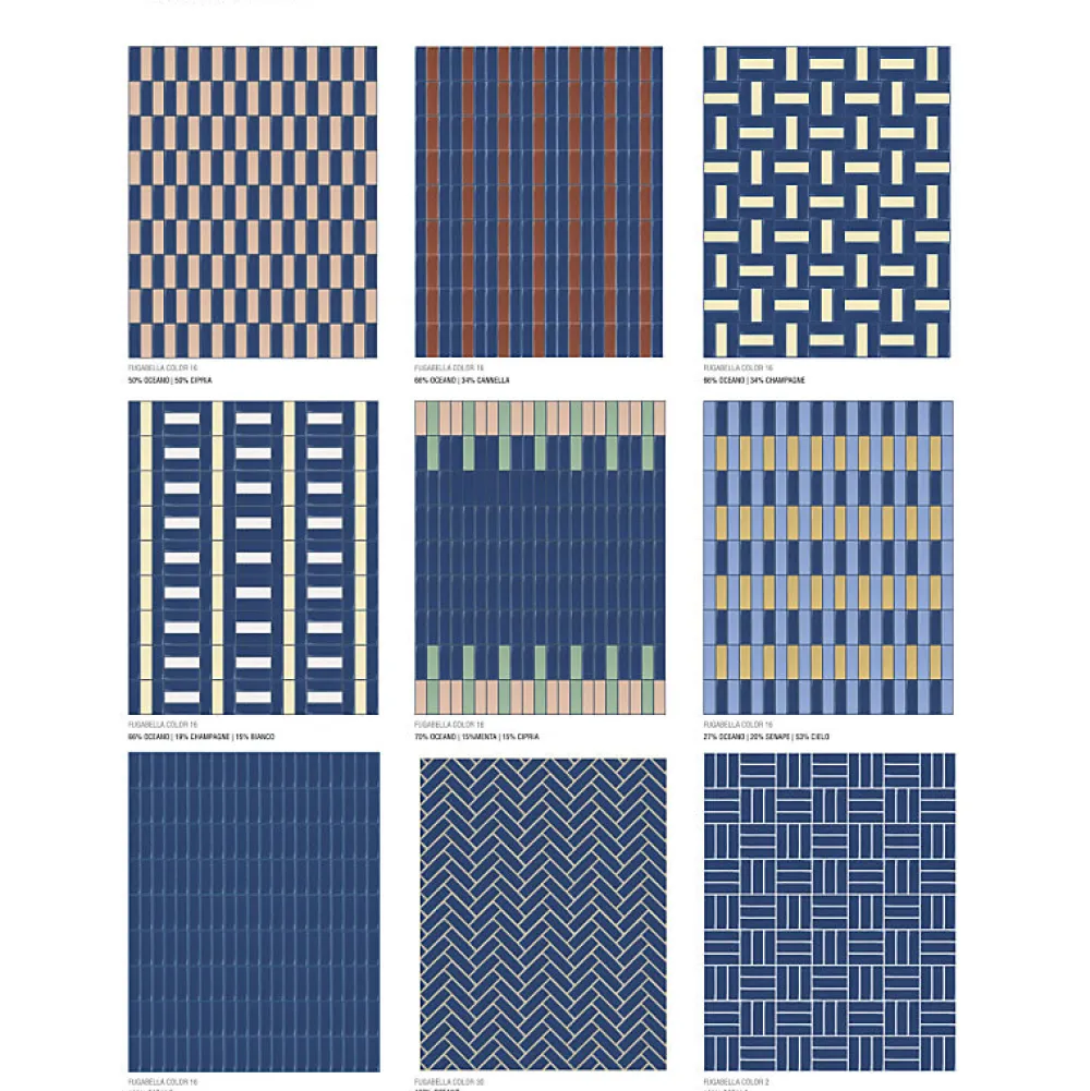 Aelle Carrelage Carrelage sol / mur briquette rectangulaire uni bleu foncé mate 5X15 cm FÄRGBLOCK MATT OCEANO FGB118M- Carrelage Sol Uni|Carrelage Sol Pour Salle De Bains